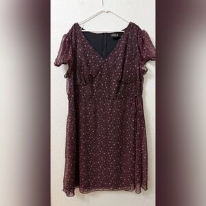 Torrid Floral Cherries Lined Dress